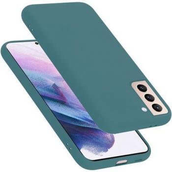 Cover en Silicone TPU Liquid Green – coque robuste Galaxy S22 Plus