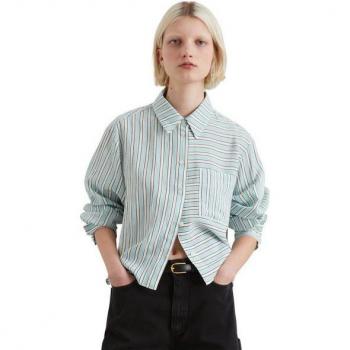 Marc O’Polo Gestreifte Relaxed Bluse Weiss S Damen