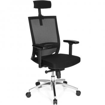 Bureau Chair Porto Max High Noir Tissu-Maille