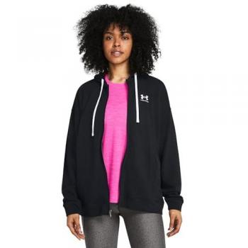Camisola com Capuz Under Armour UA Rival Terry OS FZ Preto