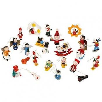 24 Décorations de Noël en Bois