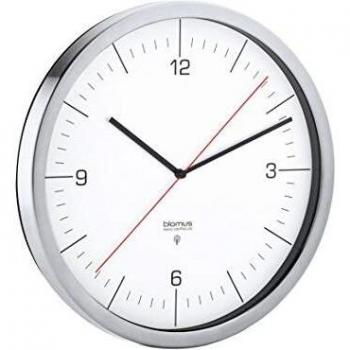 Blomus Funkuhr-65894 Funkuhr, White, 24 x 24 x 4,5 cm