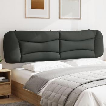 VIDAXL Cuscino Testiera Grigio Scuro 200 cm in Tessuto 93614