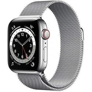 Apple Watch Series 6 40mm GPS+Cellular – Silver Stainless Steel with Milanese Loop