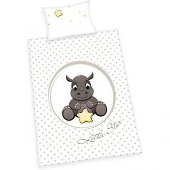 BabybestÂ® Bettwäsche Nashorn 100x135 cm