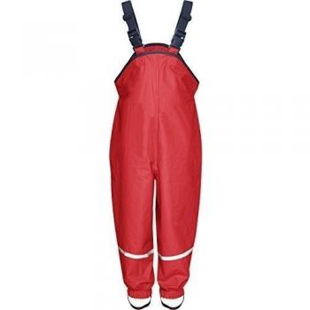 Playshoes Regenlatzhose rot mit Textilfutter, Größe: 104