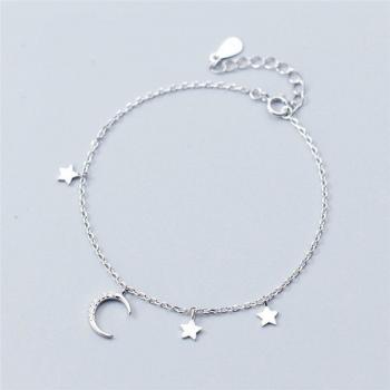 Sérénité Luna – Mini bracelet argent sterling 925 à pompon