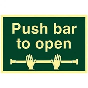 Fire Exit Man Left sign 300 x 200mm. Made from 1.3mm rigid
