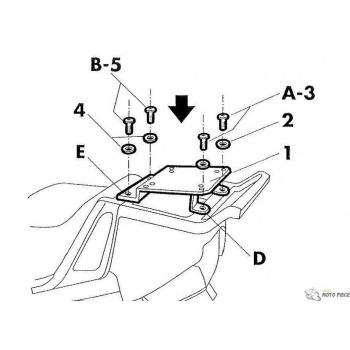 Attacco posteriore Shad Top Master specifico per BMW RT/K1100 LT
