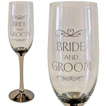 Groom & Bride Sparkle Flute – Wedding Edition