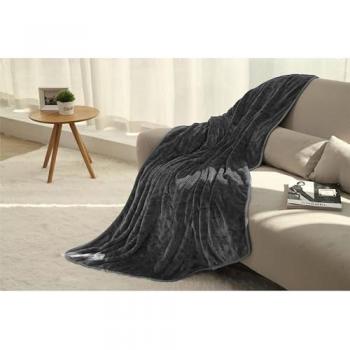 Cozy Adjustable Heated Fleece Throw Blanket with Remote Control
