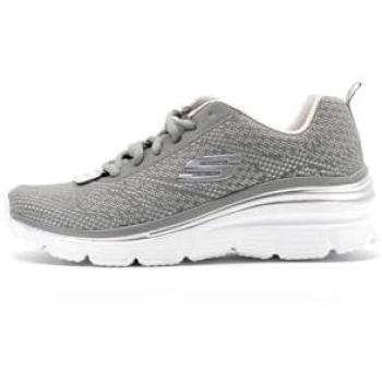 Women's Skechers Fashion Fit Vegan Sneaker – Gray & Lavender, Size 4