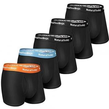 Intimo Maschile Cotton Comfort – Boxers Full Rise, Fly Aperto, Colore Nero