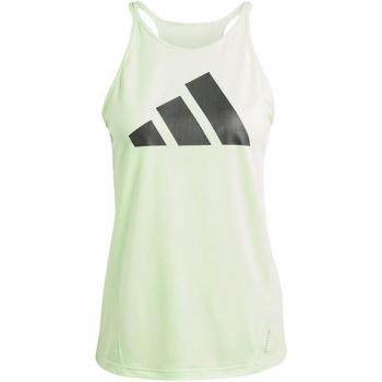 Camiseta deportiva adidas Run IT Tank Verde para mujer