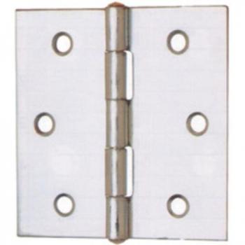Charnière carrée 100 mm avec fixation en zinc