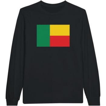 PixelForma Premium Long Sleeve – Benin Flag – All‑Cotton – Maximum Comfort