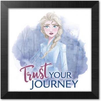 Tableau encadré Disney La Reine des Neiges 30 x 30 cm
