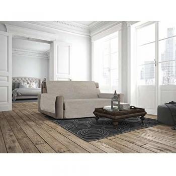 Copridivano Made in Italy 2 Posti Maxi Beige Antiscivolo