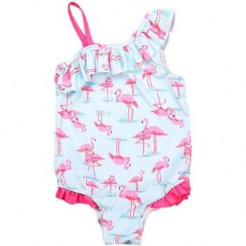 One Piece Flamingo Swim Suit for Kids