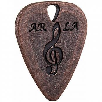 BMDT 1-Pcs Thin Silver Metal Guitar Pick 0.38mm for Bass and Ukulele