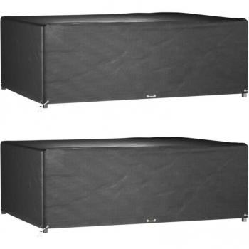 Housses de salon rectangulaires 2 pcs 12 œillets