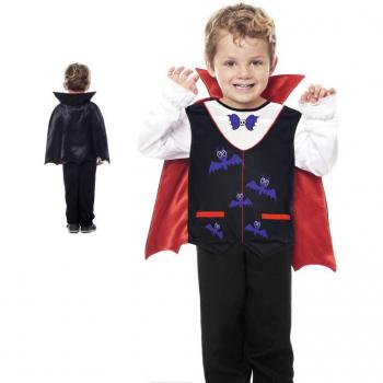 Sombras Reales: Traje de Vampiro Elegante para Menor