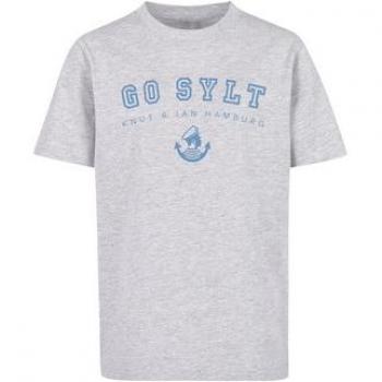 F4NT4STIC T-Shirt Go Sylt Knut & Jan Hamburg Grau mit Druck