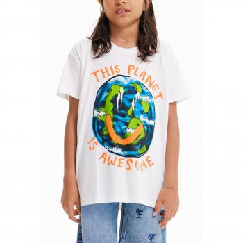 Cosmic Oversize T‑shirt – White, 9/10