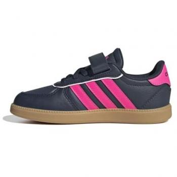 Adidas Breaknet Sleek Elastic Lace Boys Trainers Navy & Pink