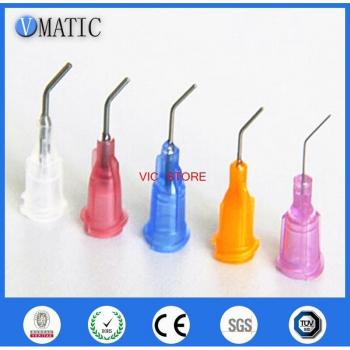 Agujas de dispensador de líquido 0,5'' acero inoxidable 500 piezas 45 grados