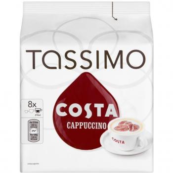 Tassimo Costa Cappuccino Coffee 8 Servings