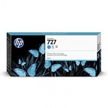 Hp cartucho de tinta cian 300 ml f9j76a (727)