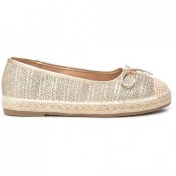 Zapato de Baile XTI 144027 Mujer, Color Oro y Detalle Metálico