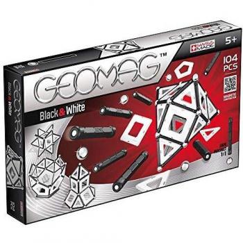 Geomag Black & White Costruzioni con Sfere e Barrette, 104 Pezzi