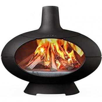 Morsø Forno Premium Gartenofen – stilvoller Pizzaofen aus Gusseisen, schwarz