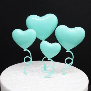 20pcs Heart-Shaped Cake Toppers for Valentine's Day Events