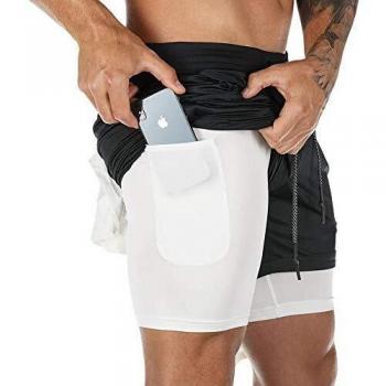 Athleisure Pro Men’s Short – Run & Gym, Pocketed, XL, Black