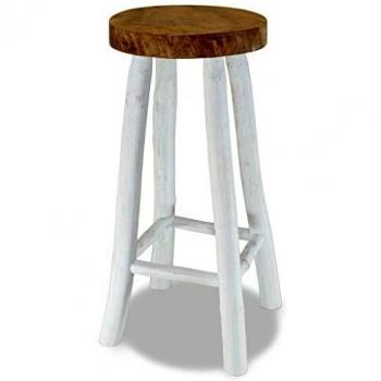 Bar Stool Solid Teak Wood Vidaxl