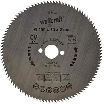 Wolfcraft 6264000 Disco CV 100 Dientes 150 x 20 mm