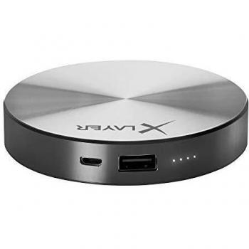 XLayer Powerbank PLUS Fashion 6000mAh, Externer Akku Space Grey