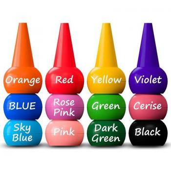 12 Colors Washable Finger Crayons for Babies
