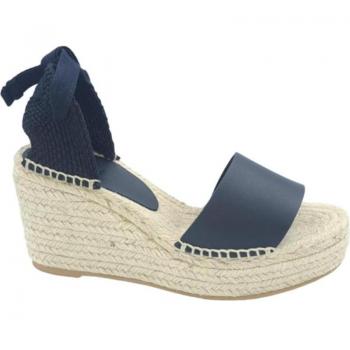 Sandalias AL SHOES con suela de cuña de yute para mujer, modelo 001