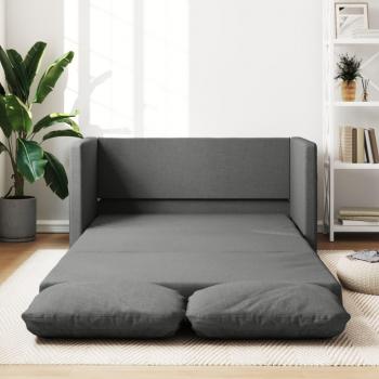 VidaXL Dark Grey Floor Sofa Bed 2-in-1 112x174x55 cm Fabric