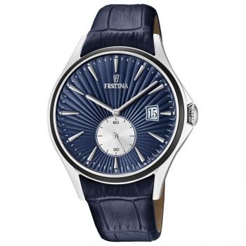 Festina Herren-Quarz-Analoguhr mit Ledergürtel F16980/3