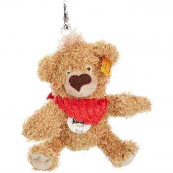Kleiner Steiff‑Teddybär (11 cm) – Schlüsselanhänger mit Knopf