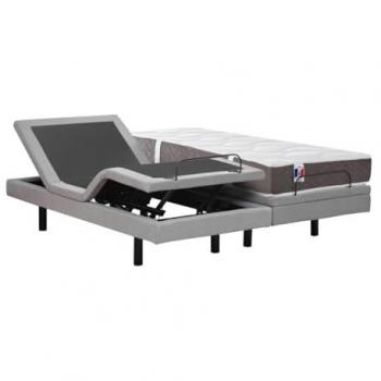 Bett mit elektrischer Relaxfunktion und 3-Zonen-Latexmatratze