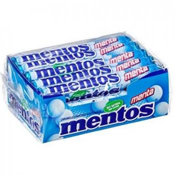 Mentos Kaugummi-Bonbons Minze (40 Stück)