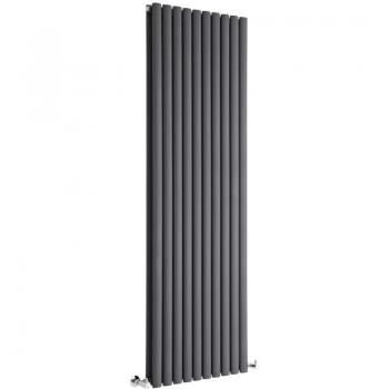 Anthracite Hudson Reed Radiateur Design Vertical 178×59 CM Double Rang Vitalité