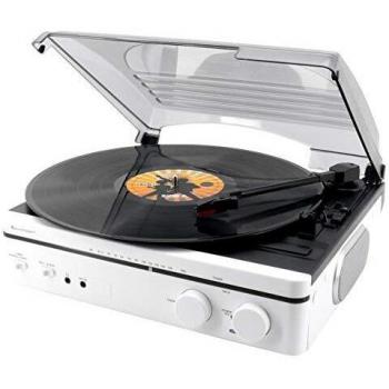 Soundmaster PL560WE Plattenspieler in Weiß