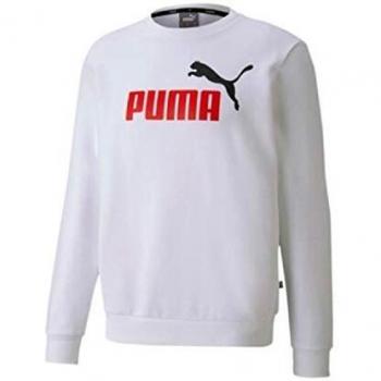 PUMA Herren Big-Logo Crew-Sweat FL – Schwarz, XL